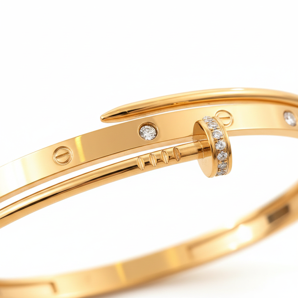Bracelet Clou Luxe Doré