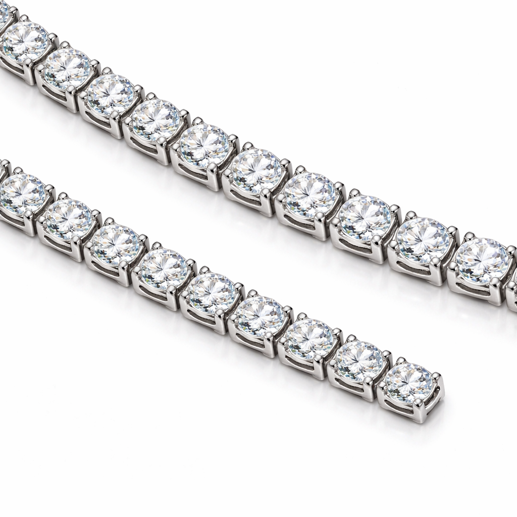 Ensemble Tennis Élégance – Collier & Bracelet en Zircon