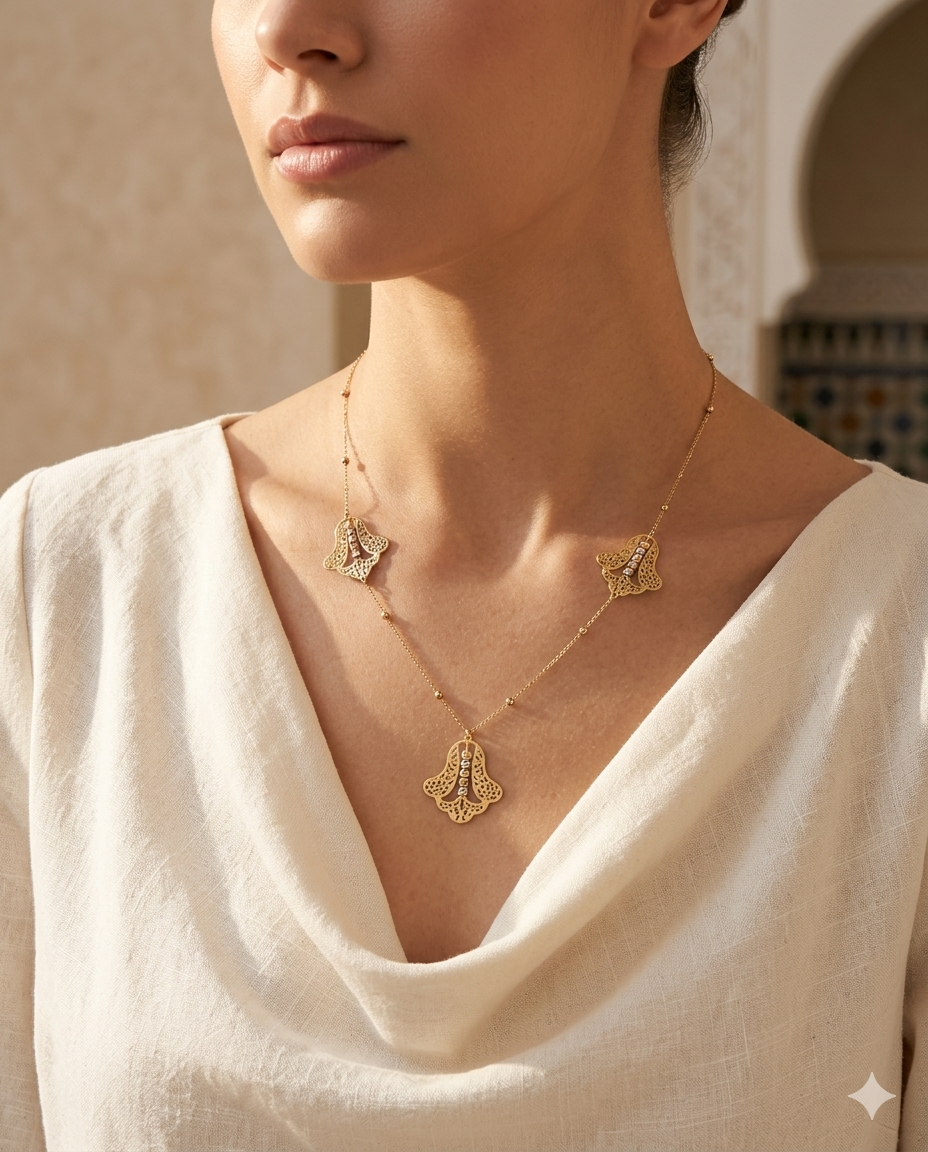 Collier Khmissa Élégance