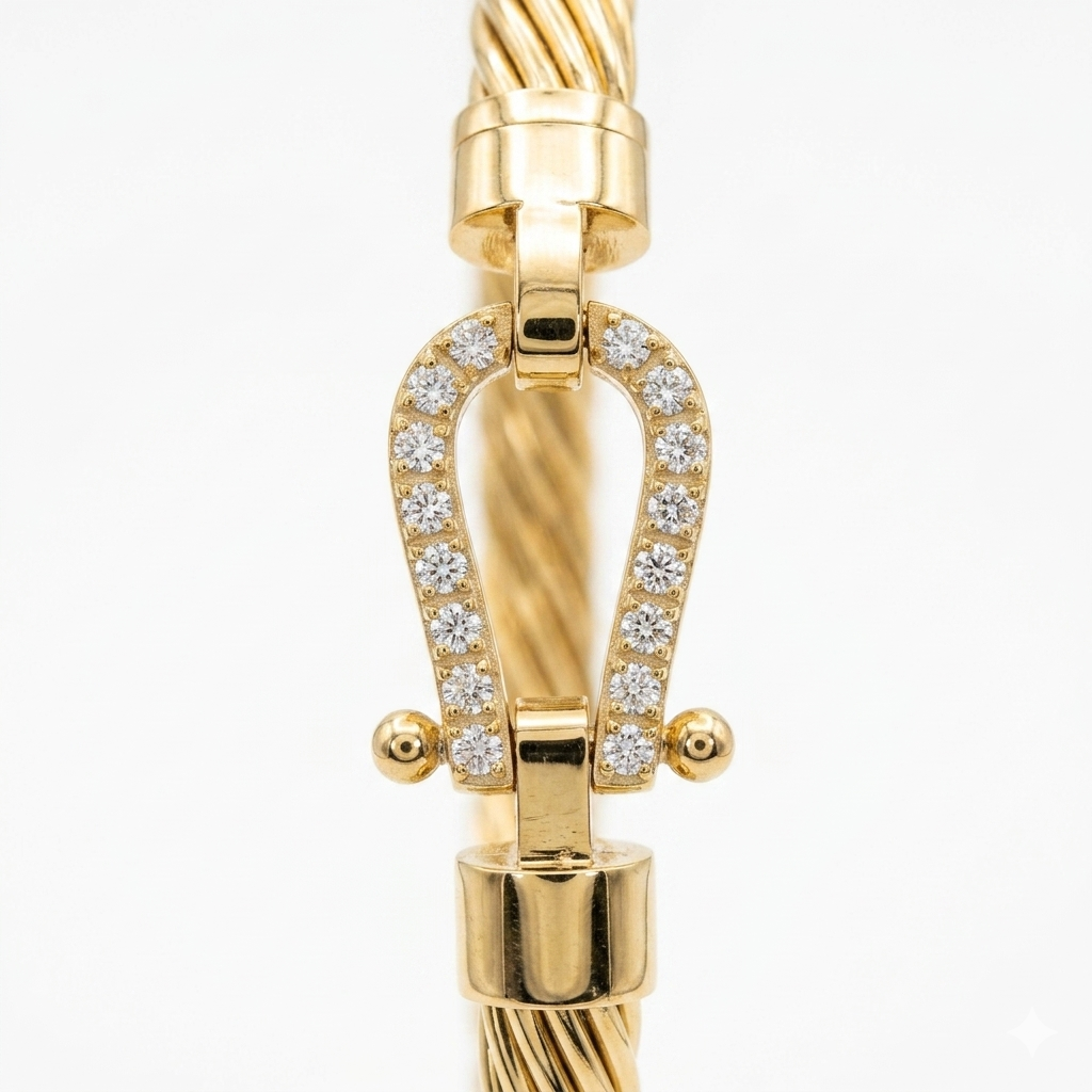 Bracelet Doré Câble Signature