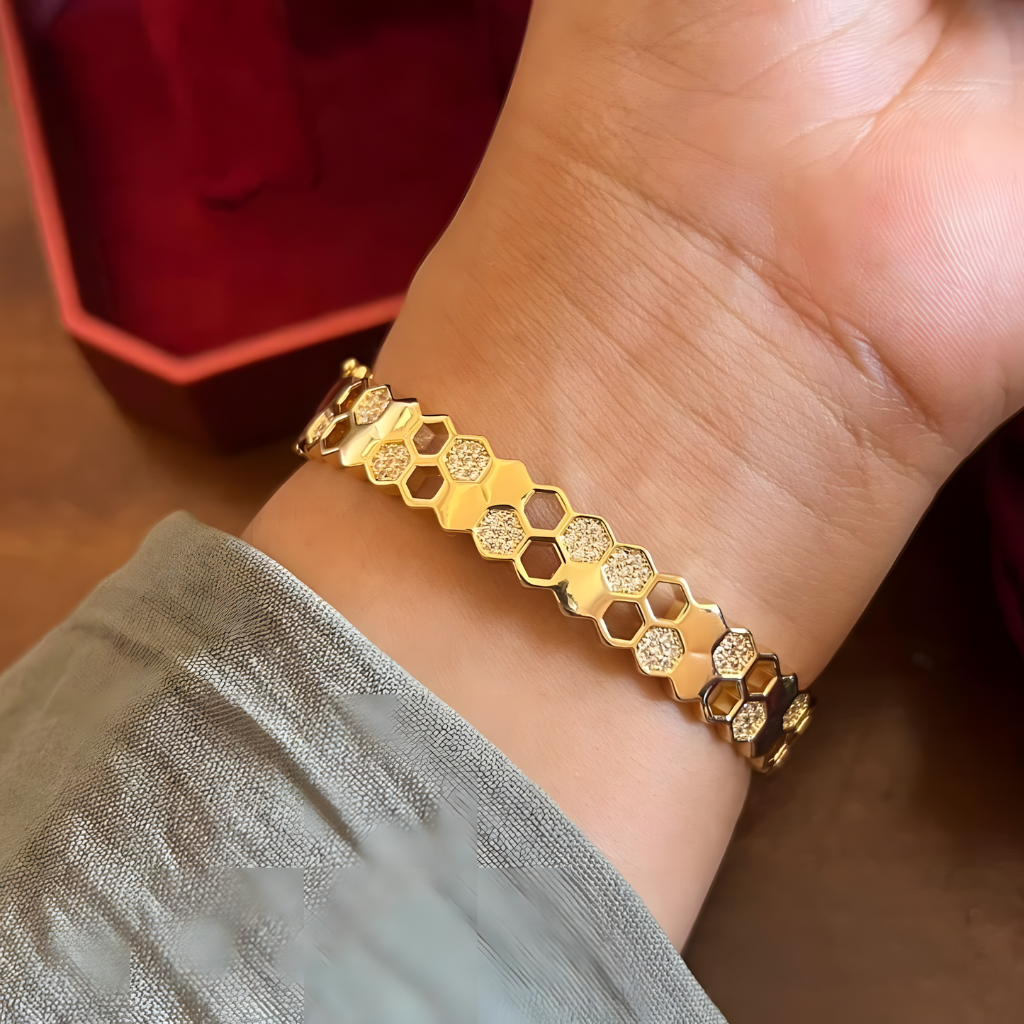 Bracelet Alvéole Élégance